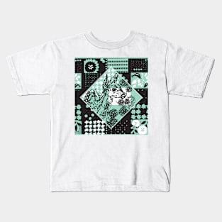 patch-work deer Kids T-Shirt